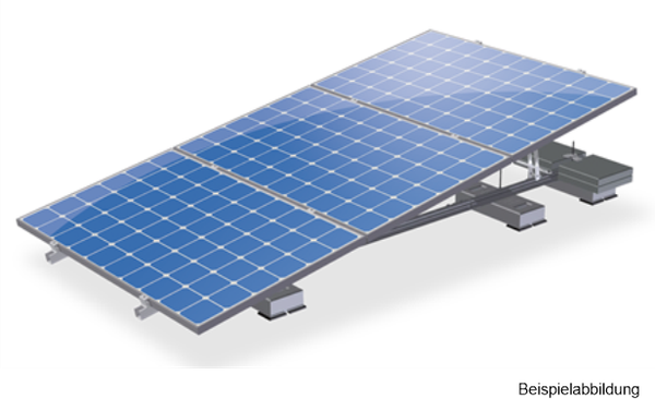 Solarrampensystem für 3 Module
