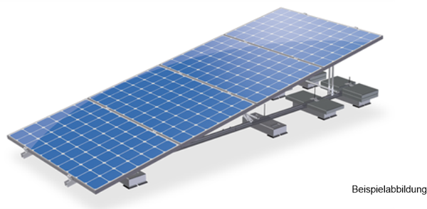 Solarrampensystem für 4 Module