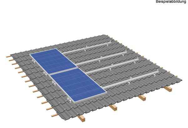Unterkonstruktion-Set Pfannendach für 2 Module