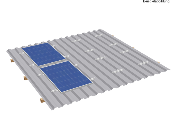 Unterkonstruktion-Set Blechdach für 1 Modul